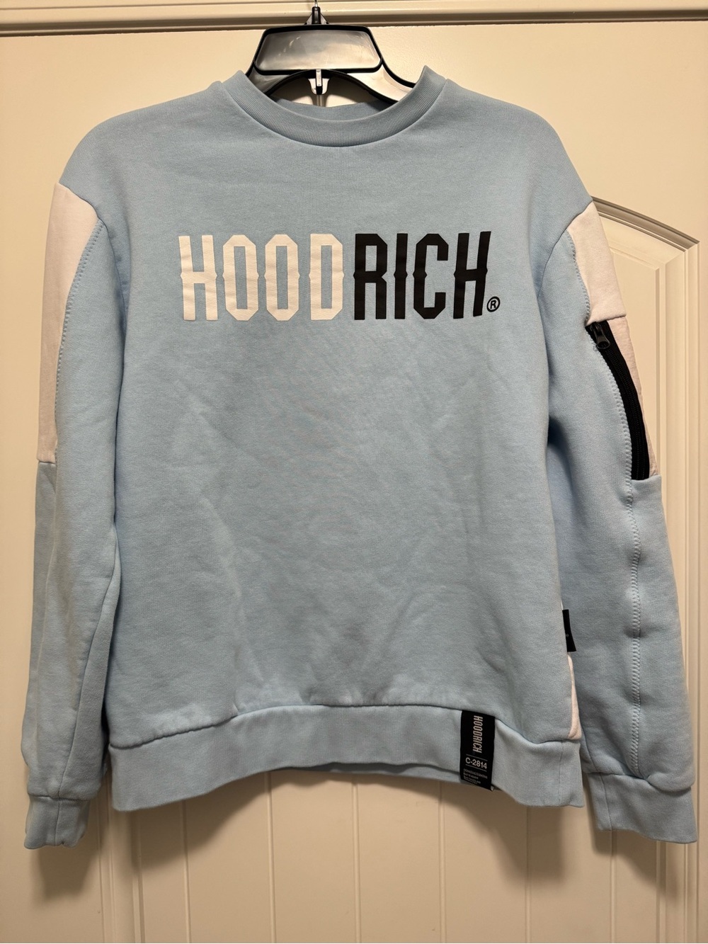 HOODRICH Men's Light Blue Crewneck Sweatshirt